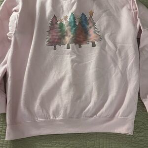 Gildan Pink Christmas tree shirt